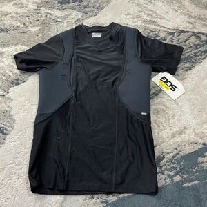 SOG Tactical Holster Shirt Mens XL Black Compression Short Sleeve Performance